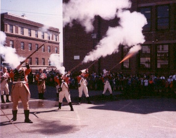 display,musket,fireing